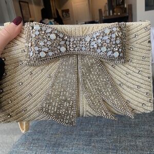Mary Frances Cherish 3-D Bow Clutch
